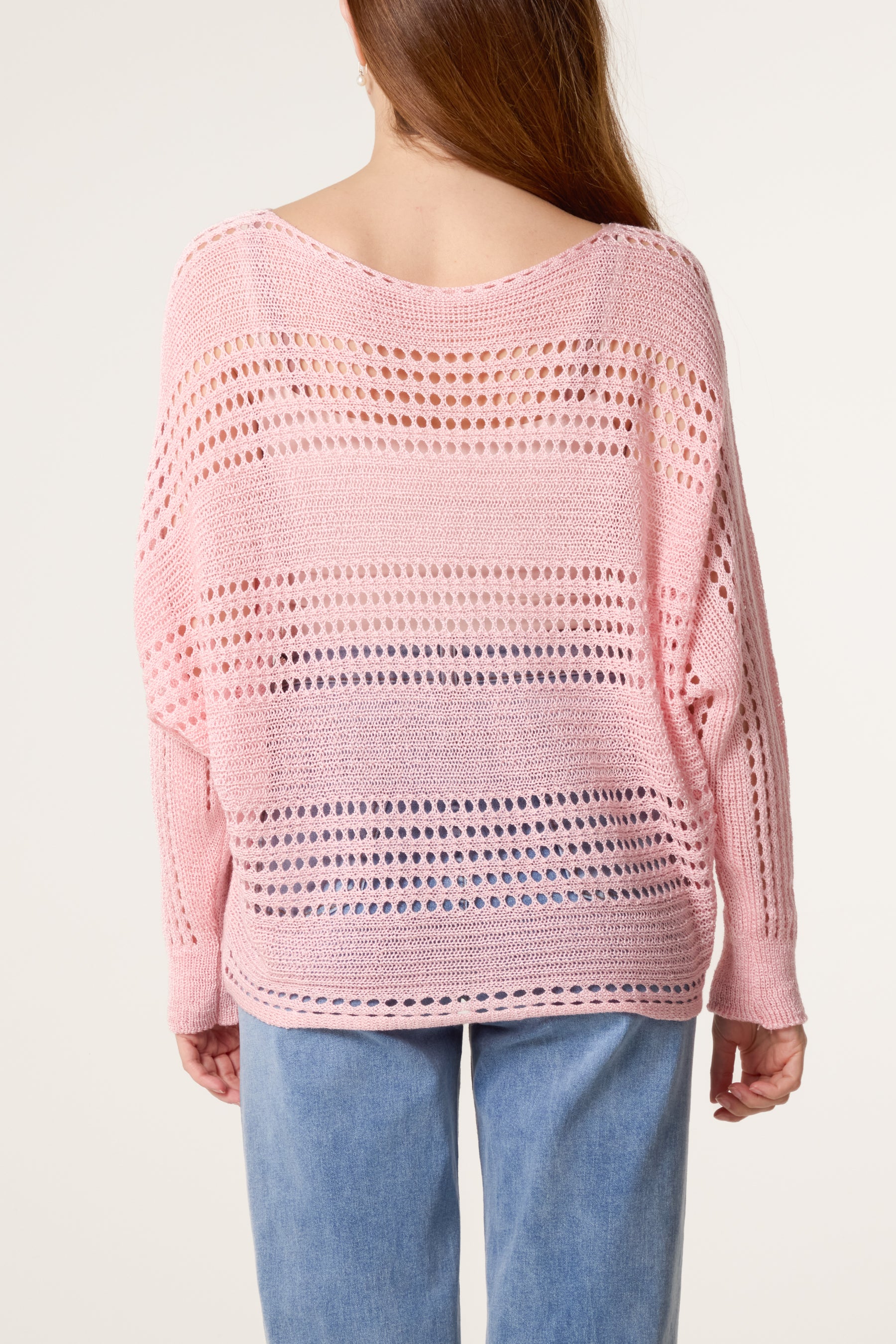 Crochet Knit Long Sleeve Top