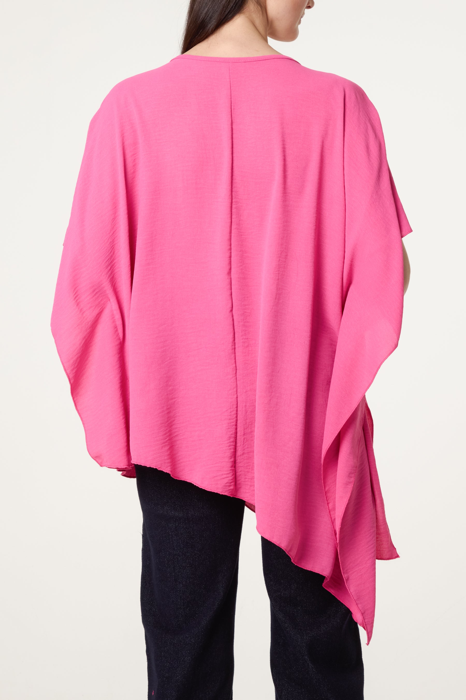 Asymmetric Double Frill Blouse