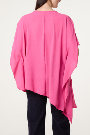 Asymmetric Double Frill Blouse