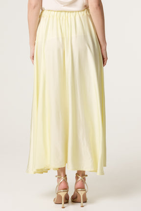 Elasticated Satin Maxi Skirt