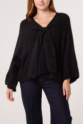 Bow Wool-Blend Jumper