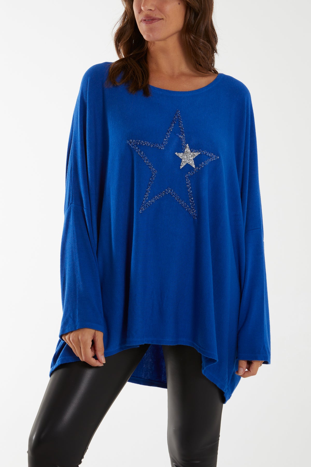 Oversized Double Star Jumper