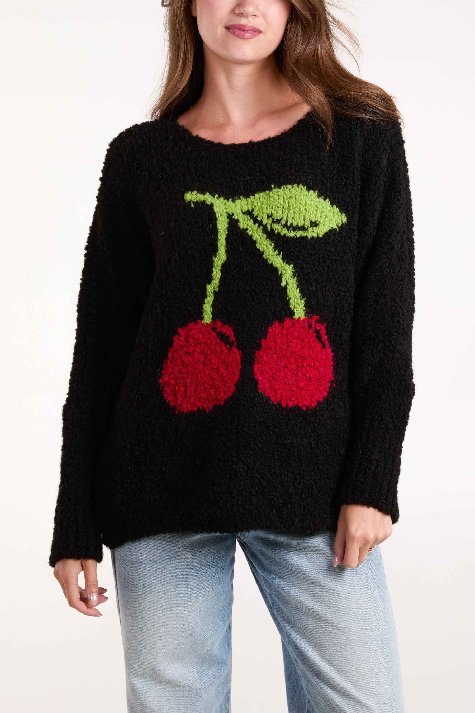 Cherry Soft Knit Jumper