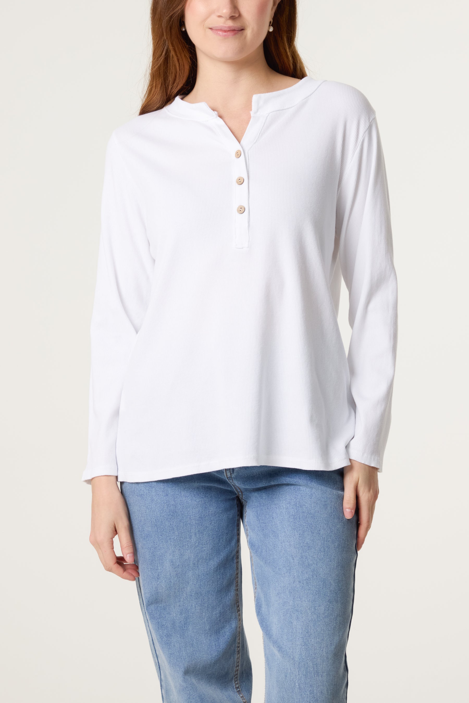 Smiley Face Back Long Sleeve Top