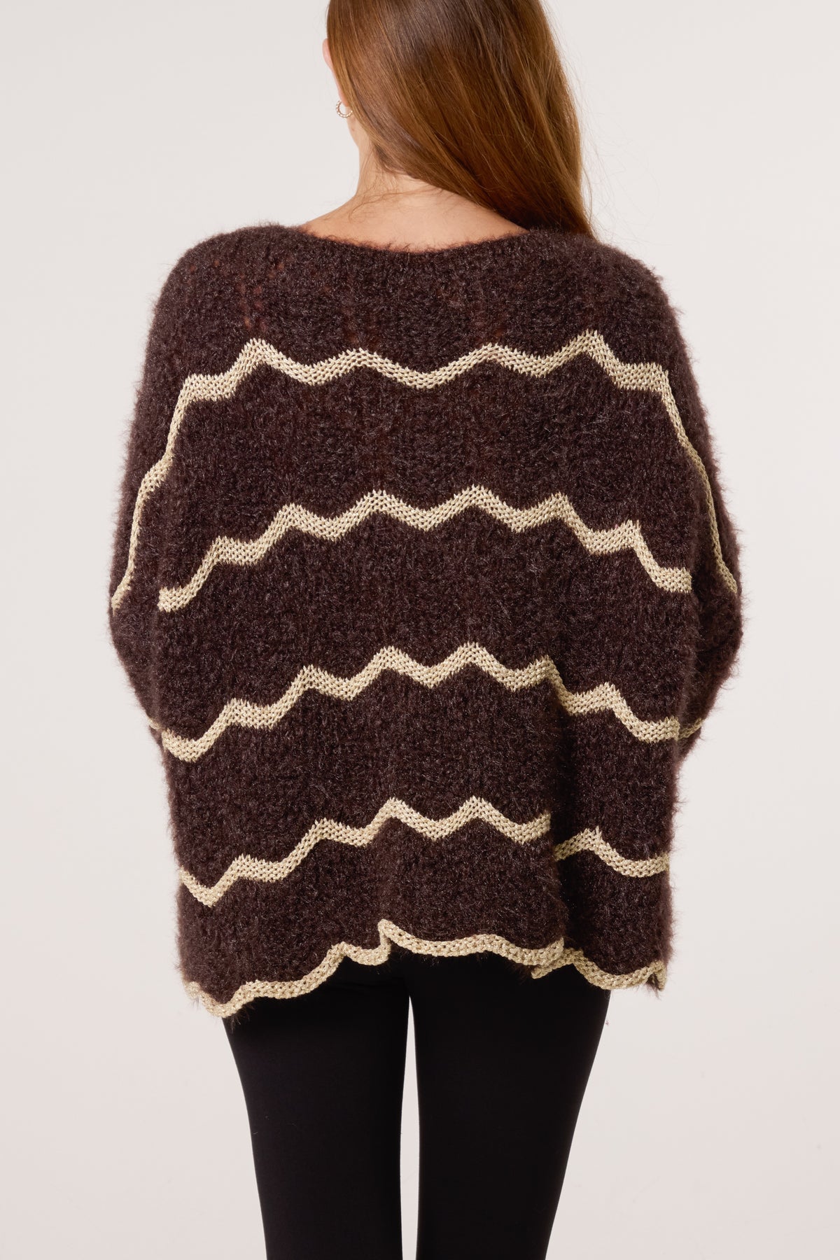 Shimmer Wave Stripe Jumper