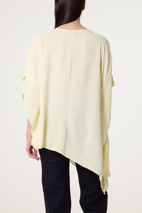Asymmetric Double Frill Blouse