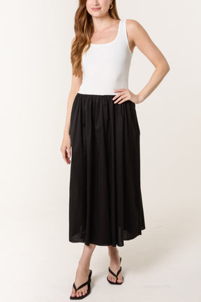 Square Neck Sleeveless Pocket Dress