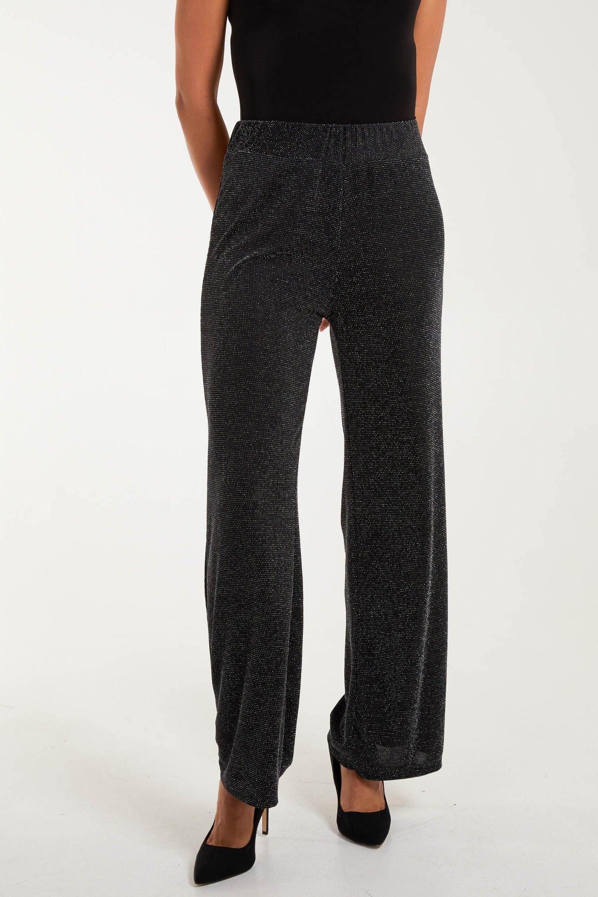 Glitter Wide Leg Trousers