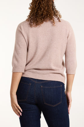 Crew Neck Short Sleeve Jumper