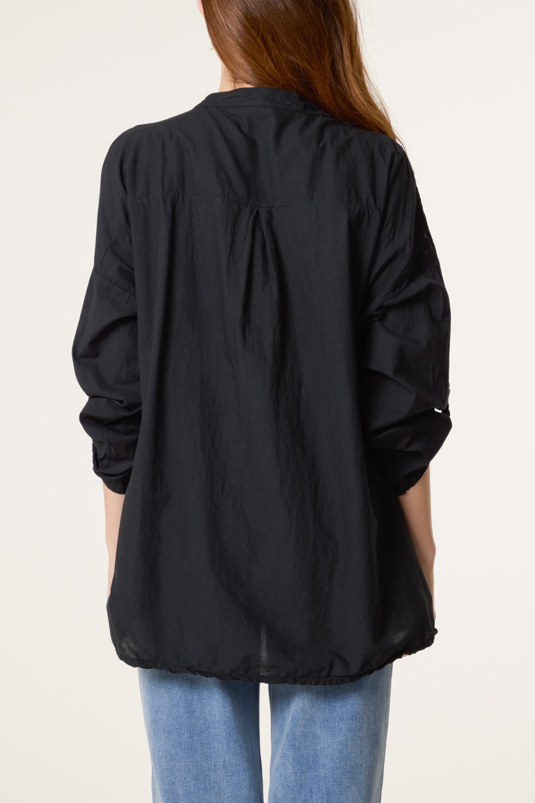 Broderie Anglaise Sequin Pocket Shirt