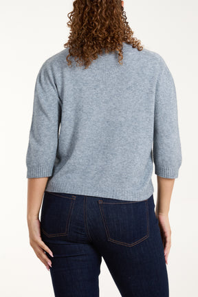 Crew Neck Short Sleeve Jumper