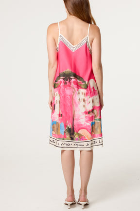 Santorini Satin Cami Mini Dress