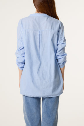 Broderie Anglaise Sequin Pocket Shirt
