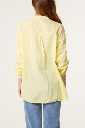 Broderie Anglaise Sequin Pocket Shirt