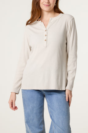 Smiley Face Back Long Sleeve Top
