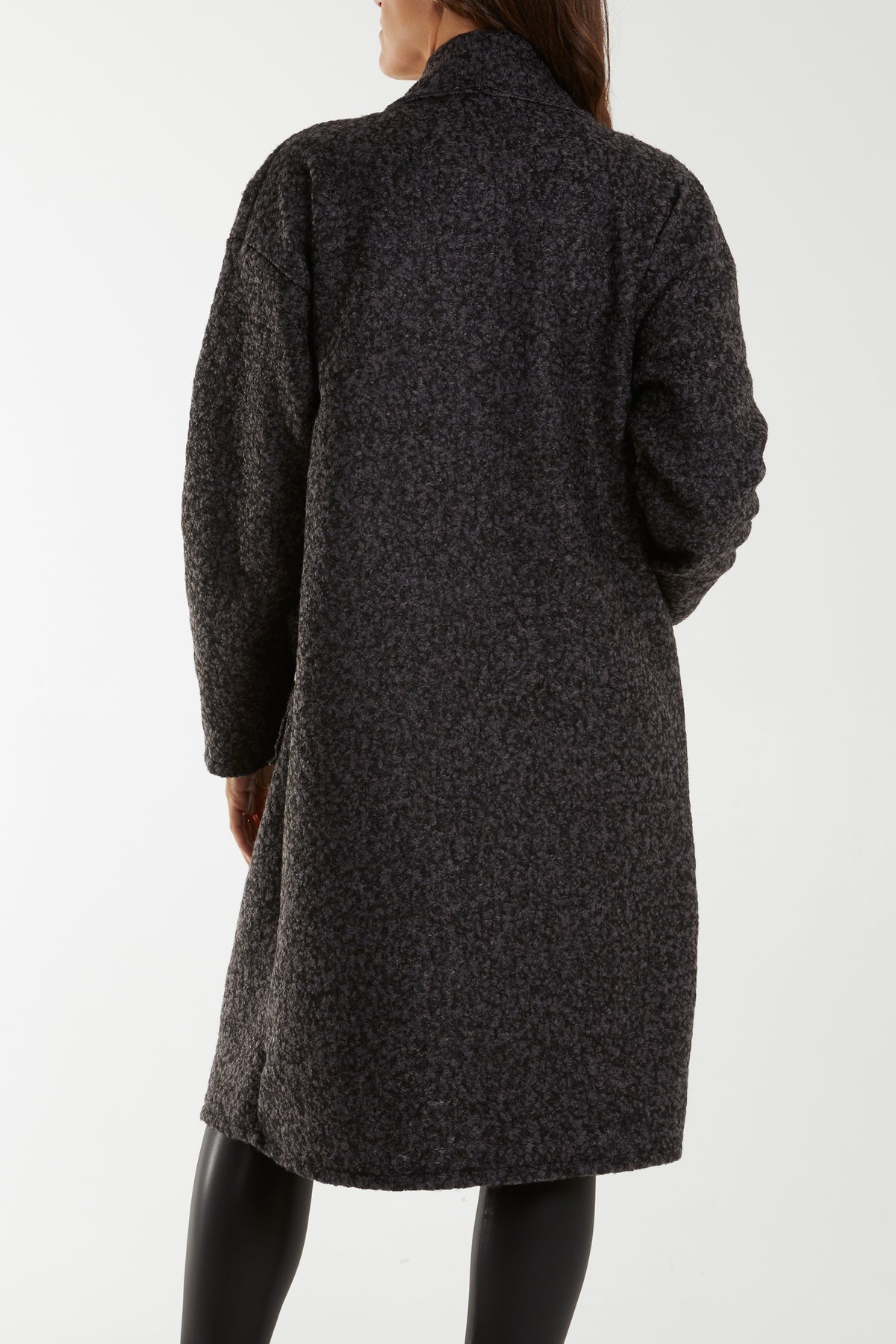 Fleece Texture Pocket Coat