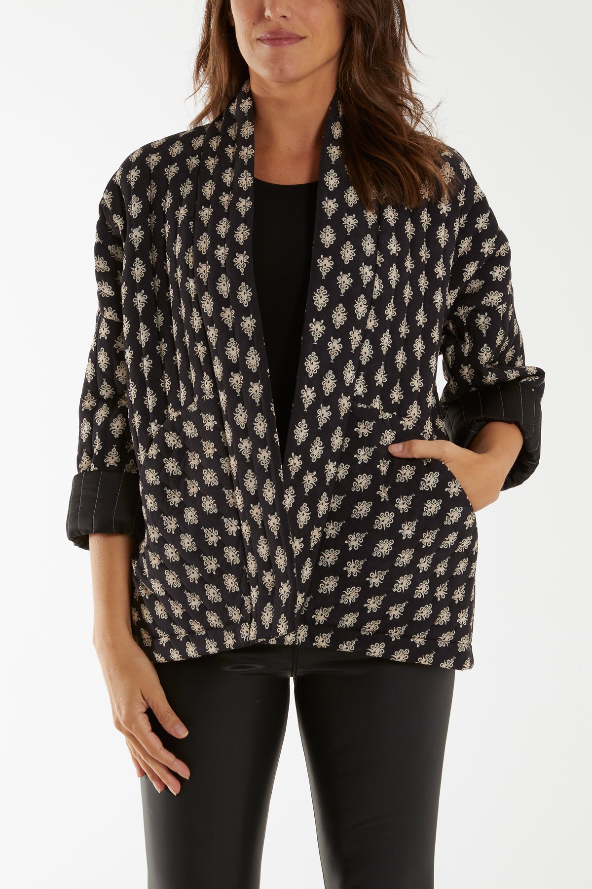 Baroque Quilted Kimono Jacket