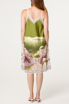 Santorini Satin Cami Mini Dress
