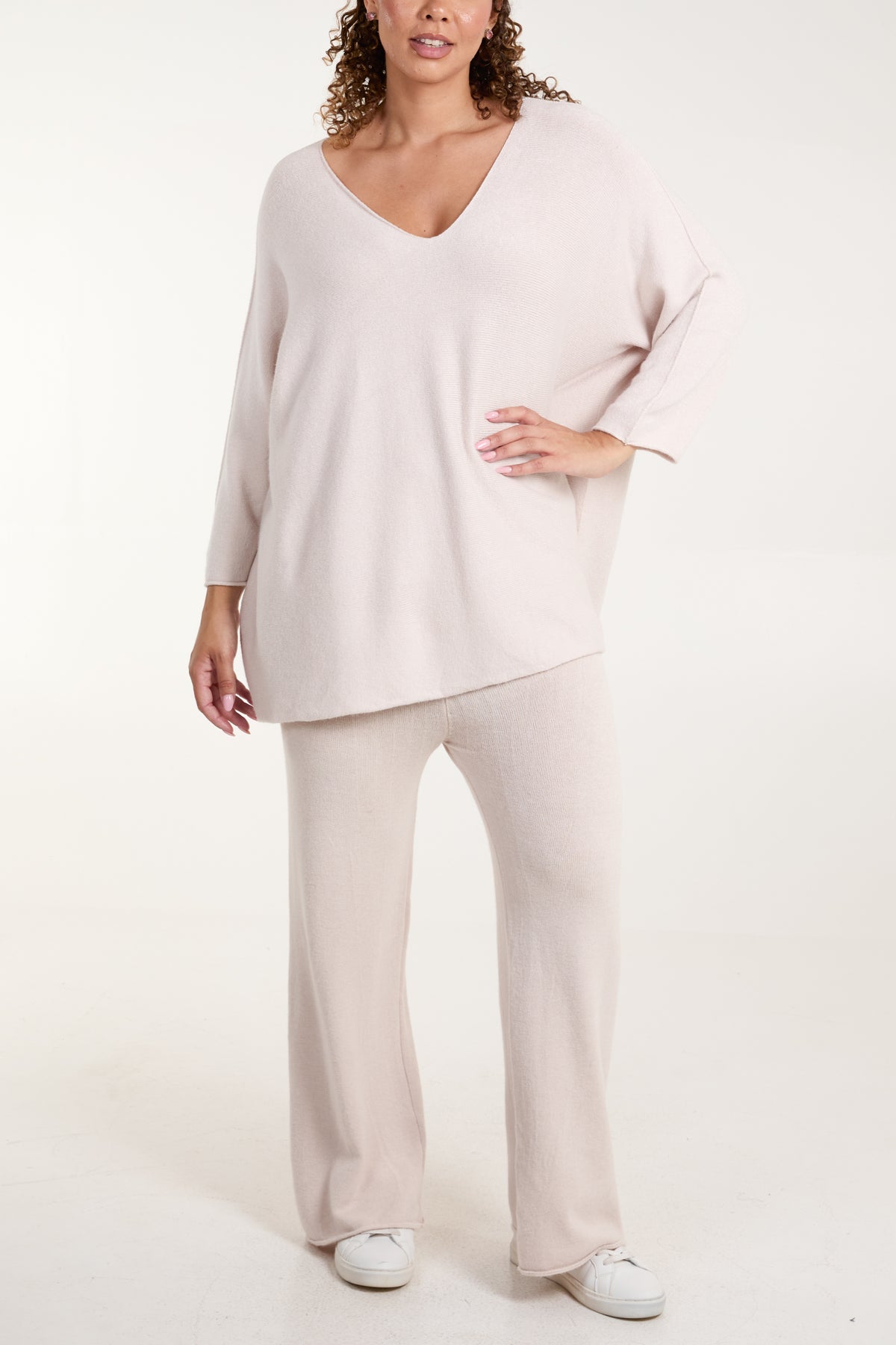 V-Neck Soft Touch Lounge Set