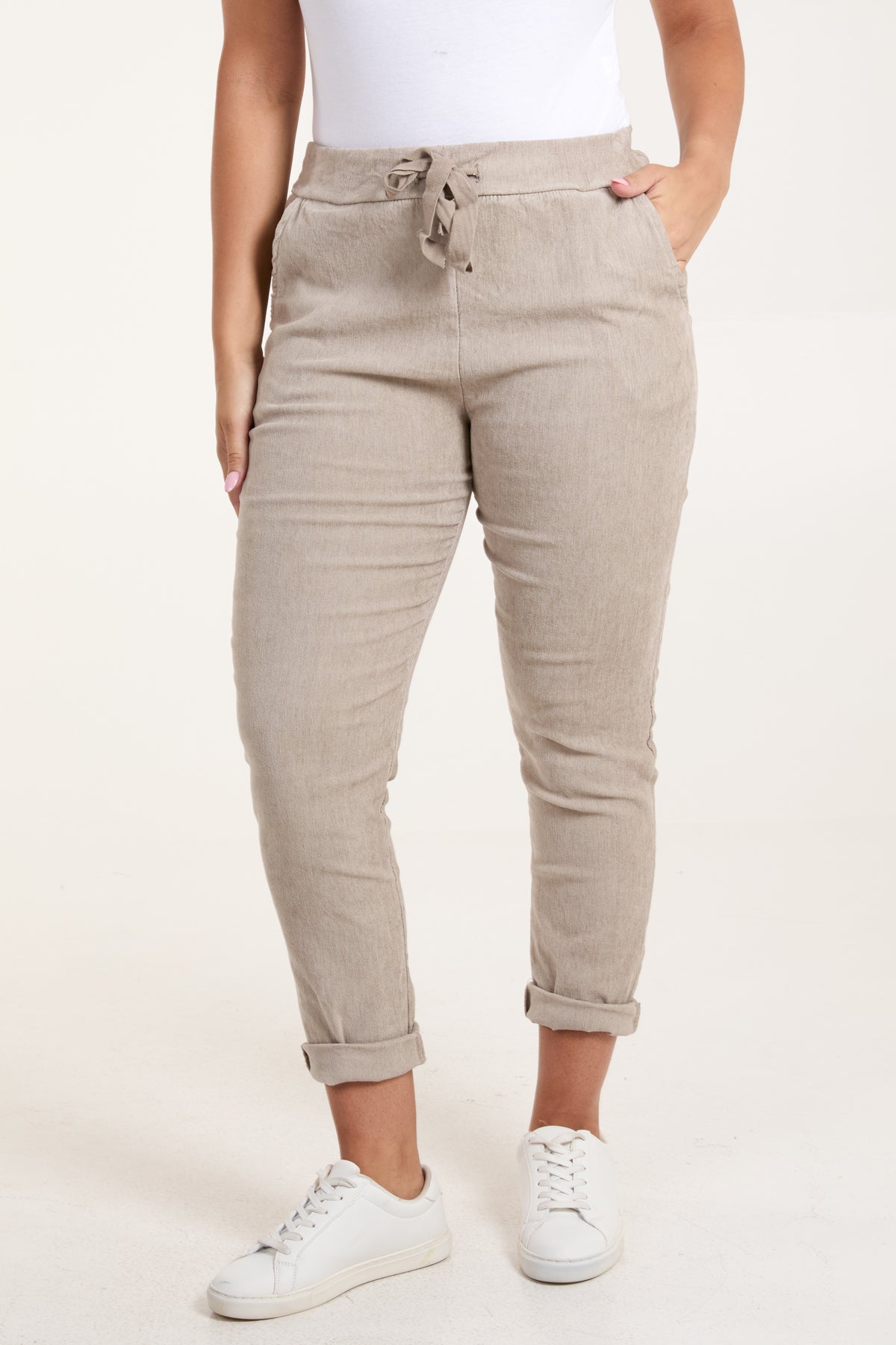 Corduroy Magic Drawstring Trousers