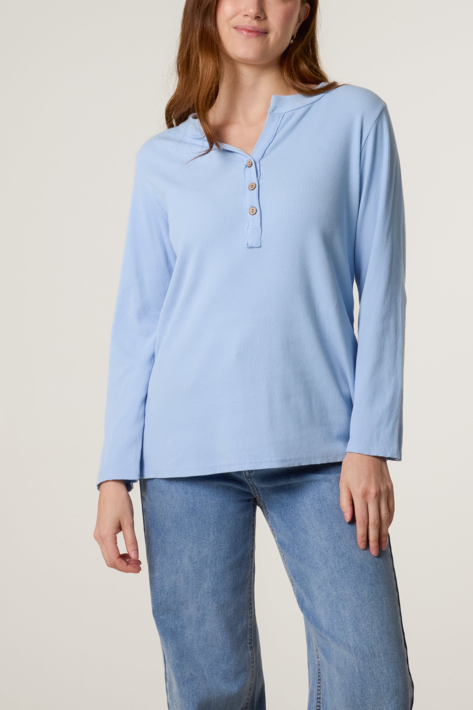 Smiley Face Back Long Sleeve Top