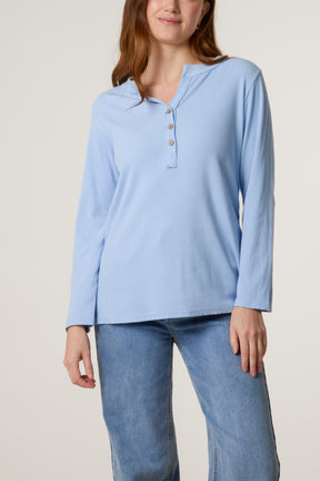 Smiley Face Back Long Sleeve Top