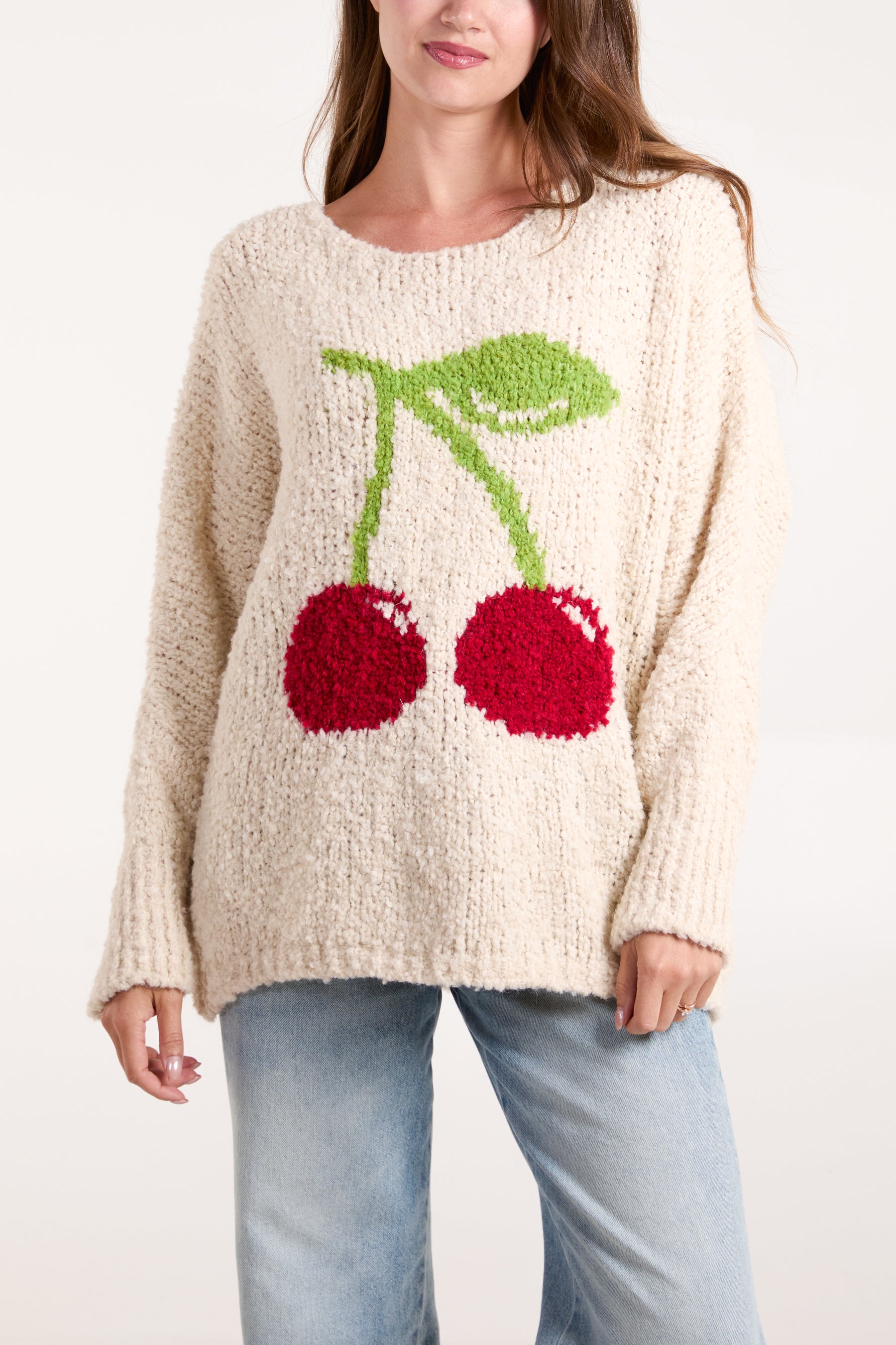 Cherry Soft Knit Jumper