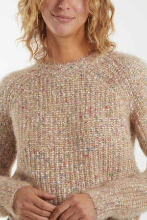 Space Dye Fluffy Knit Jumper