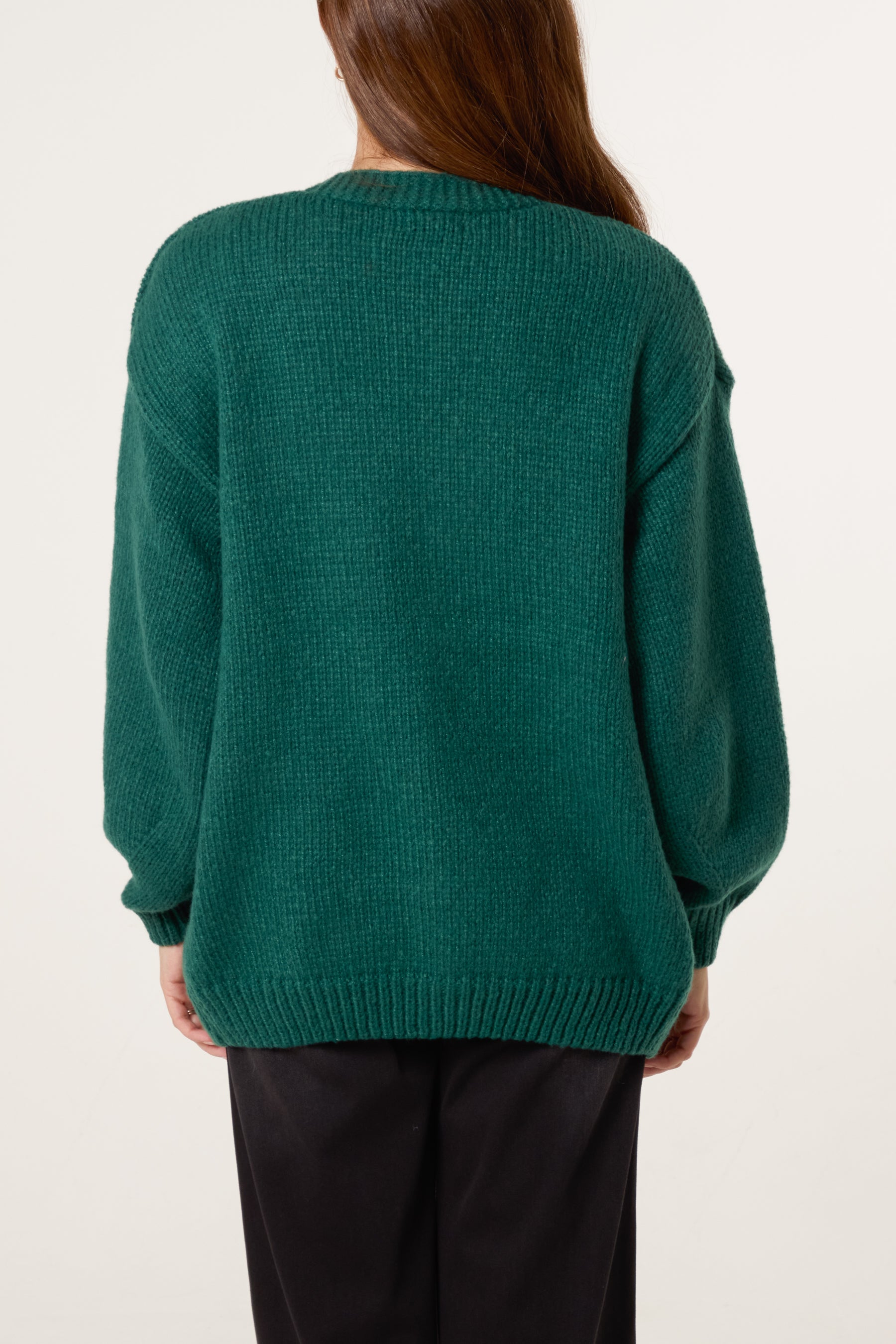 Flocking Daisy Open Knit Cardigan