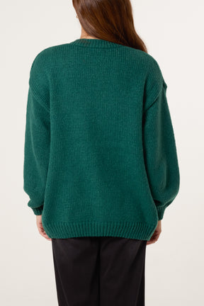 Flocking Daisy Open Knit Cardigan