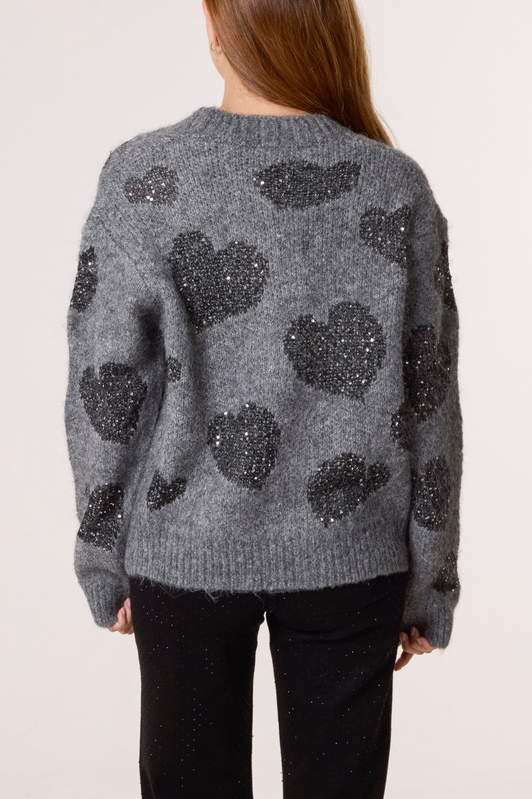 Sparkle Hearts Knit Cardigan