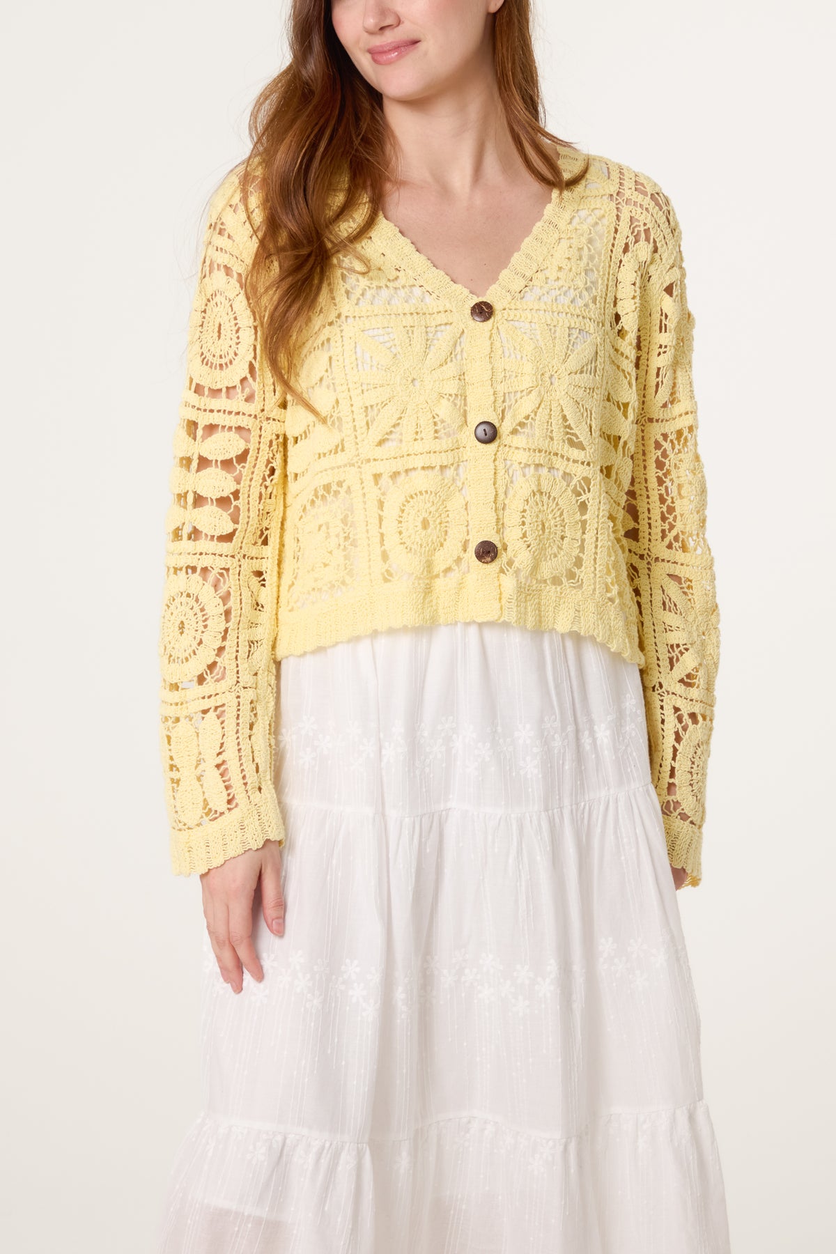 Summer Patchwork Crochet Cardigan