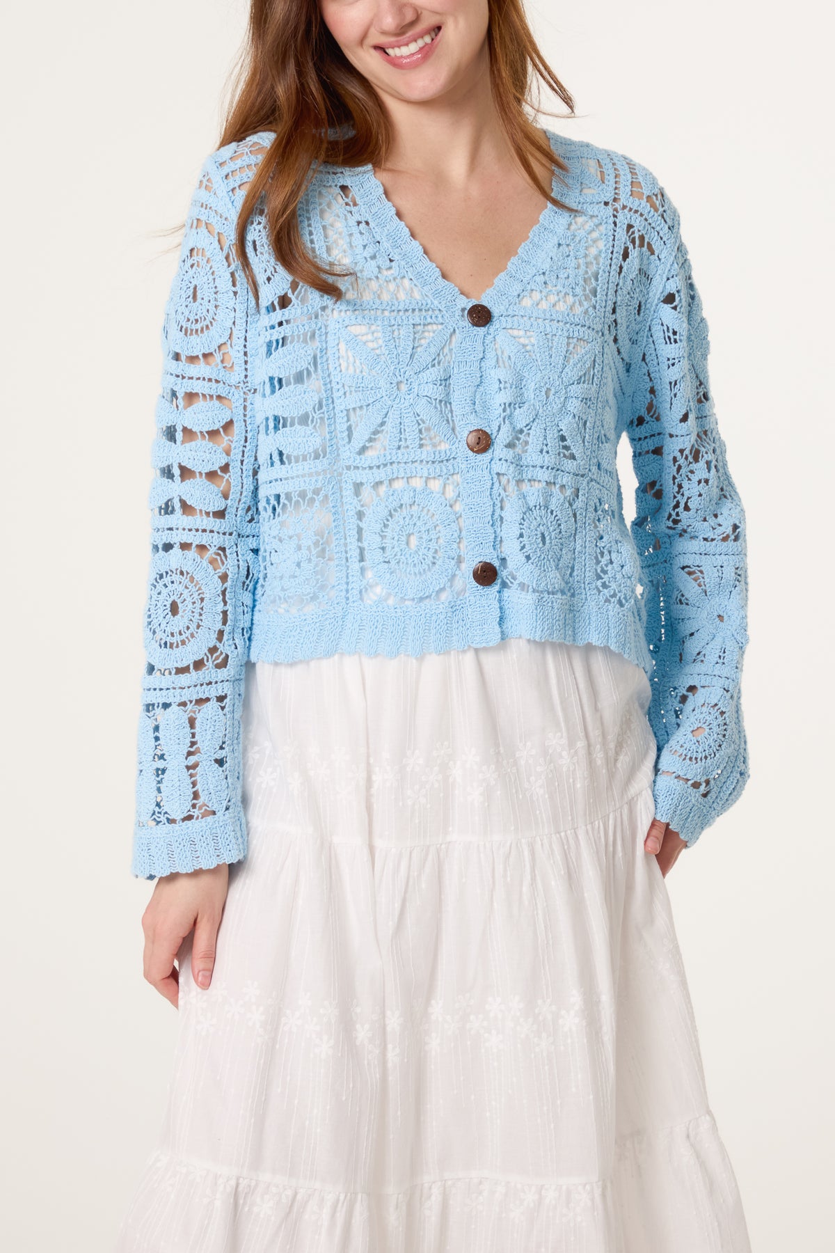 Summer Patchwork Crochet Cardigan