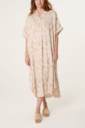 Paisley Embroidery Tunic Dress