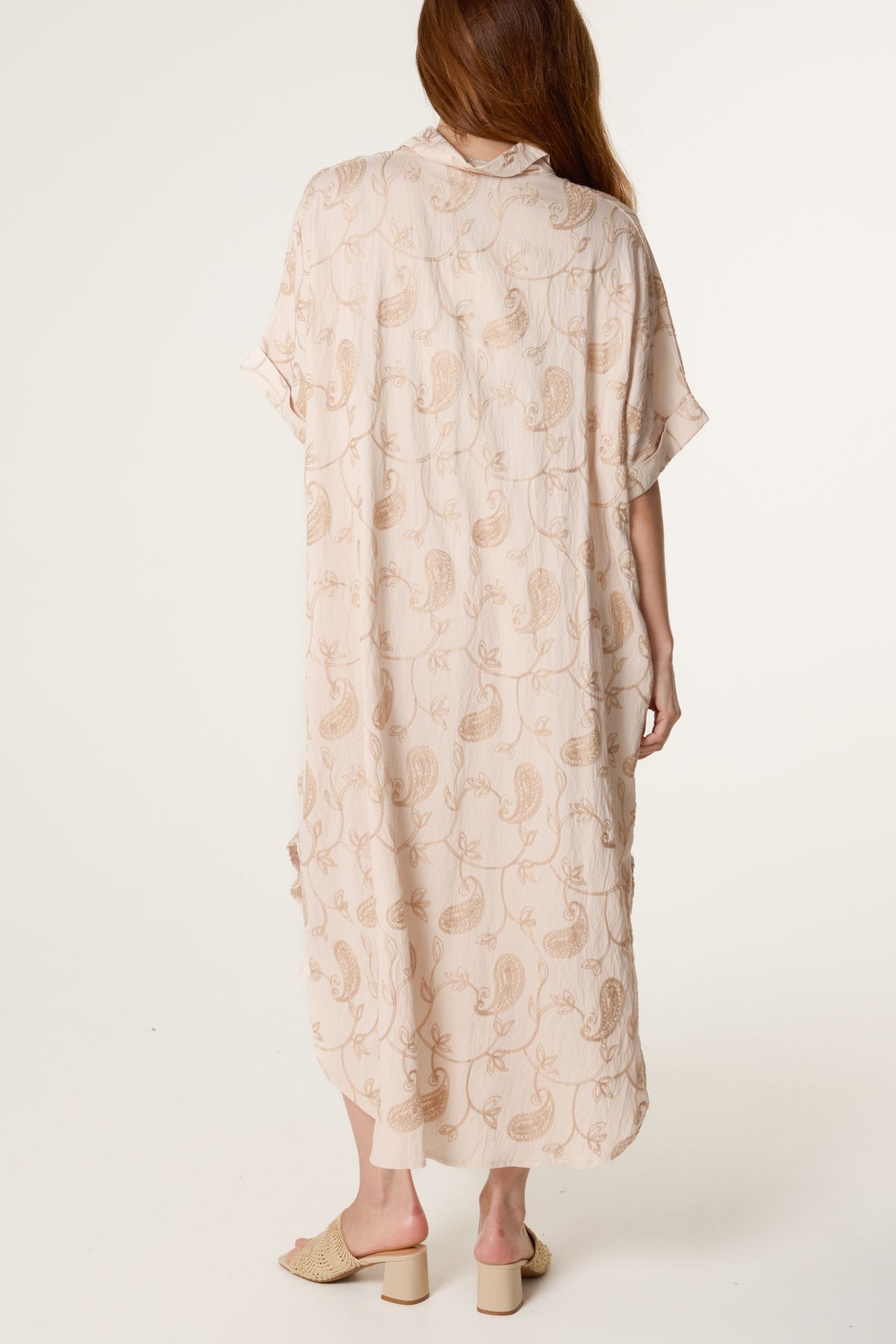 Paisley Embroidery Tunic Dress