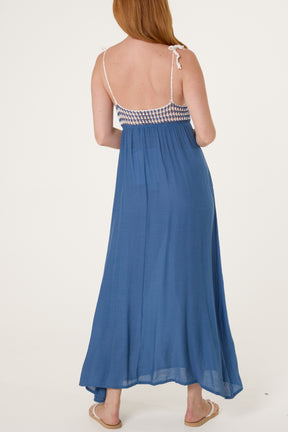 Crochet Detail Maxi Dress