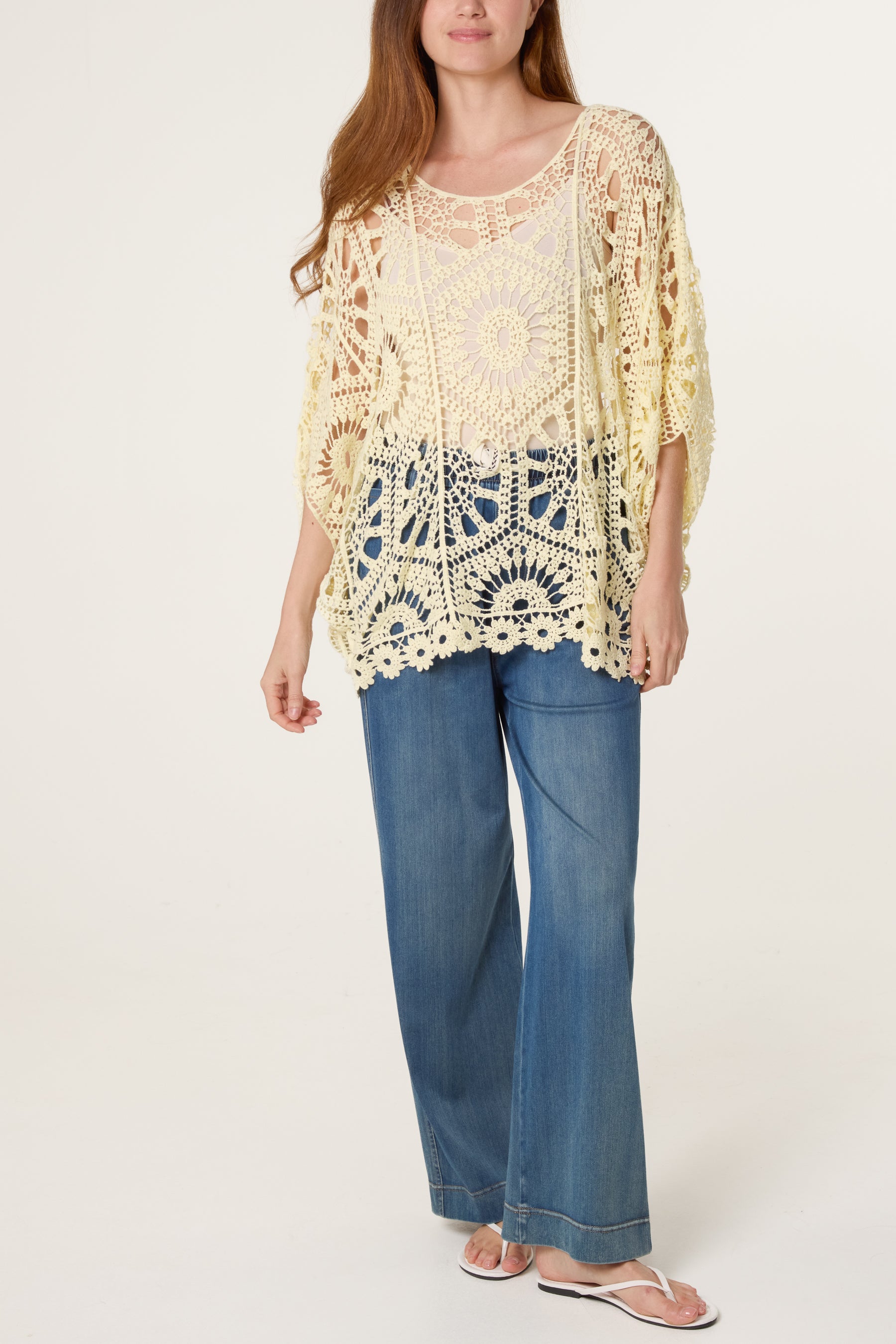 Mandala Flower Crochet Top