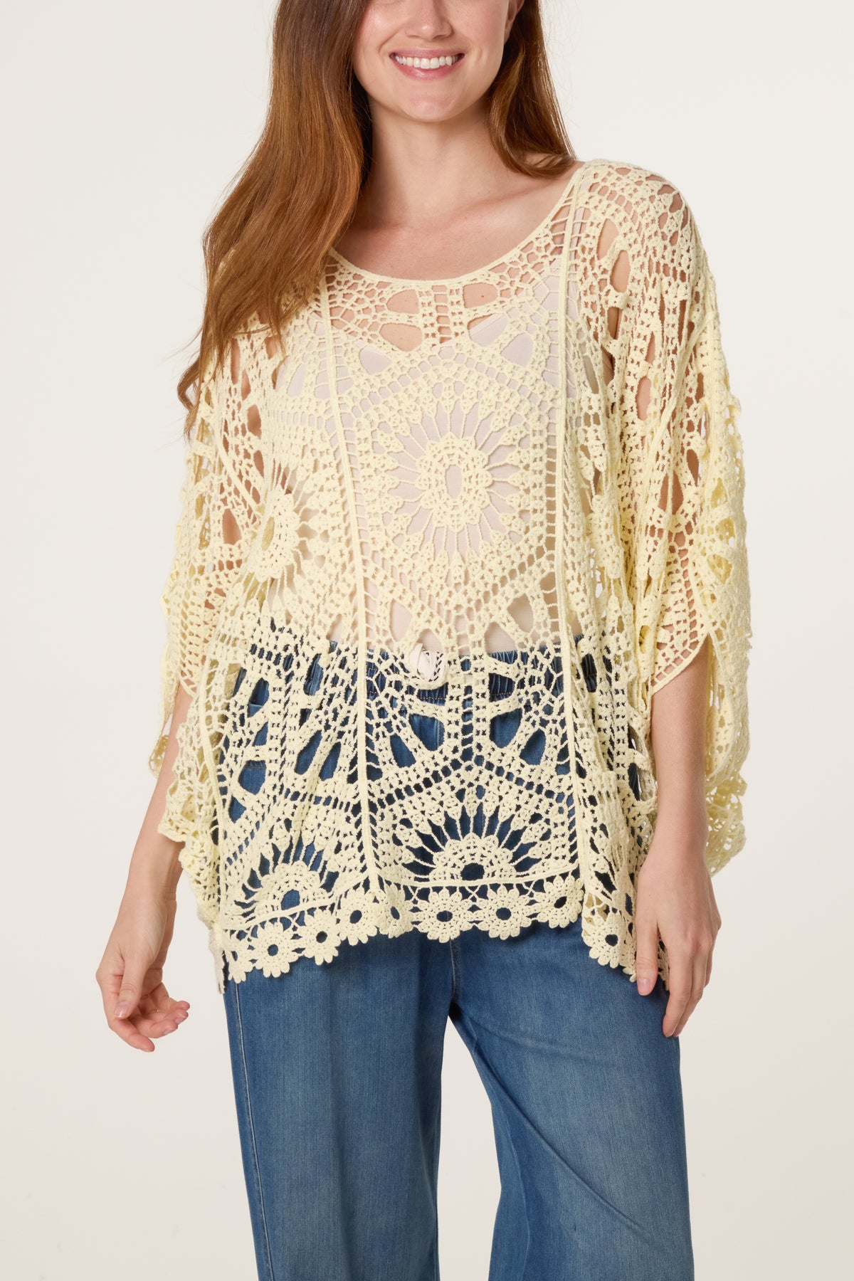 Mandala Flower Crochet Top