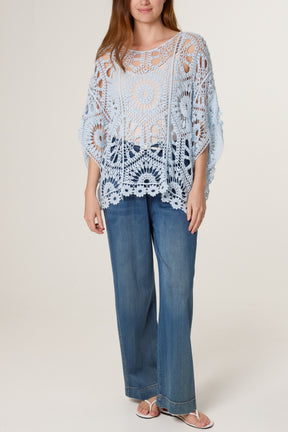 Mandala Flower Crochet Top