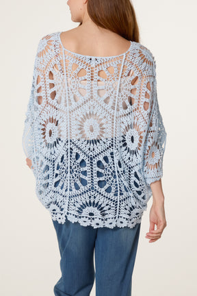 Mandala Flower Crochet Top