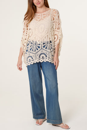 Mandala Flower Crochet Top