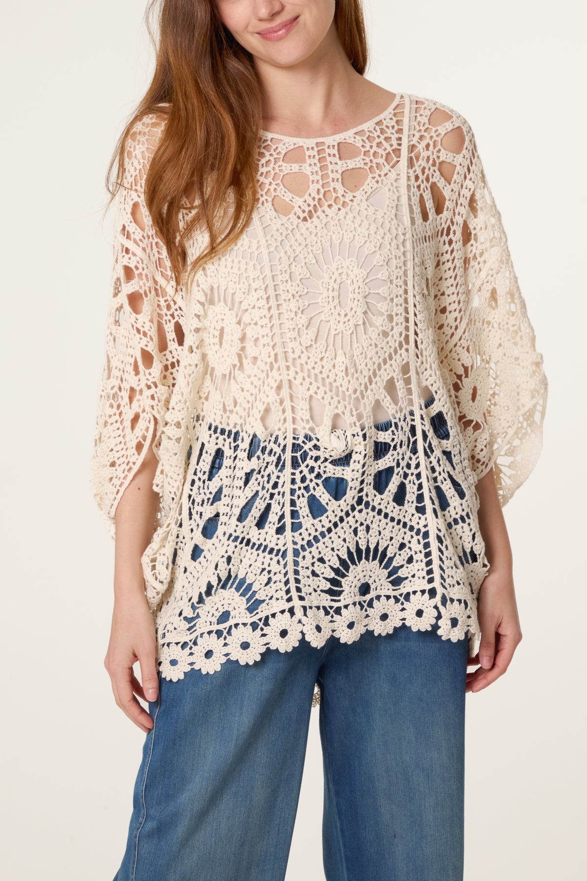 Mandala Flower Crochet Top