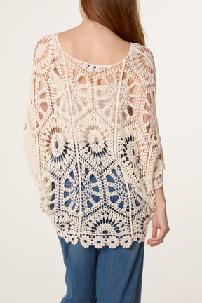 Mandala Flower Crochet Top