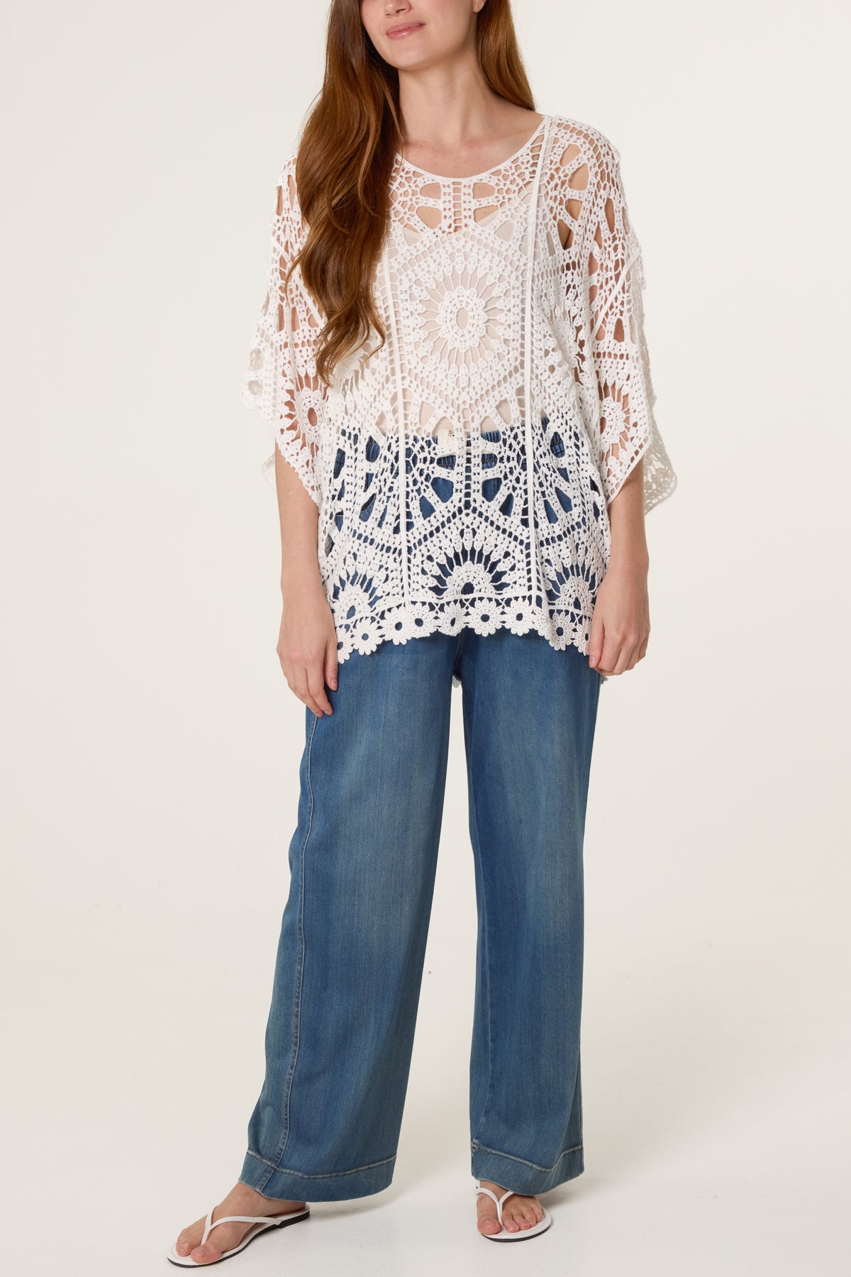 Mandala Flower Crochet Top