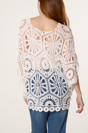 Mandala Flower Crochet Top