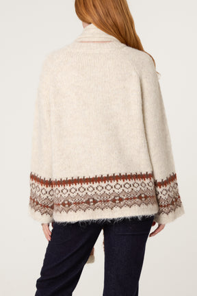 Scarf Knit Jumper