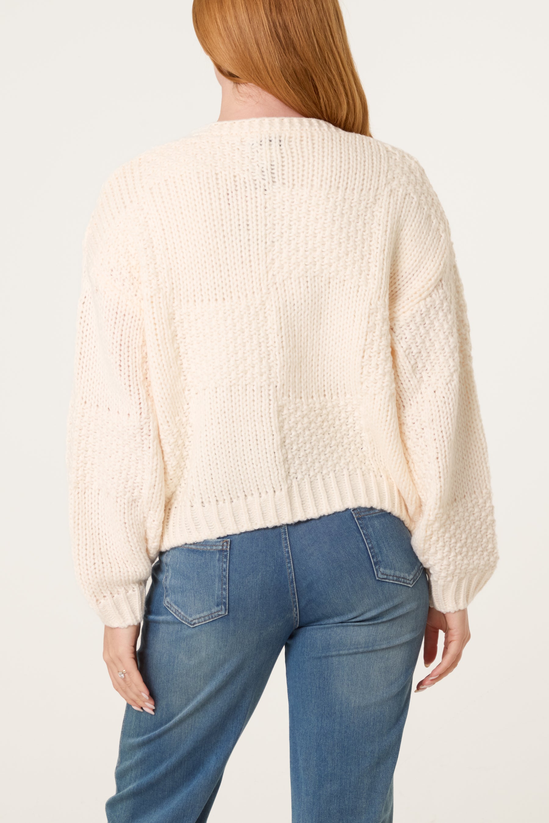 Flower Detail Knit Cardigan