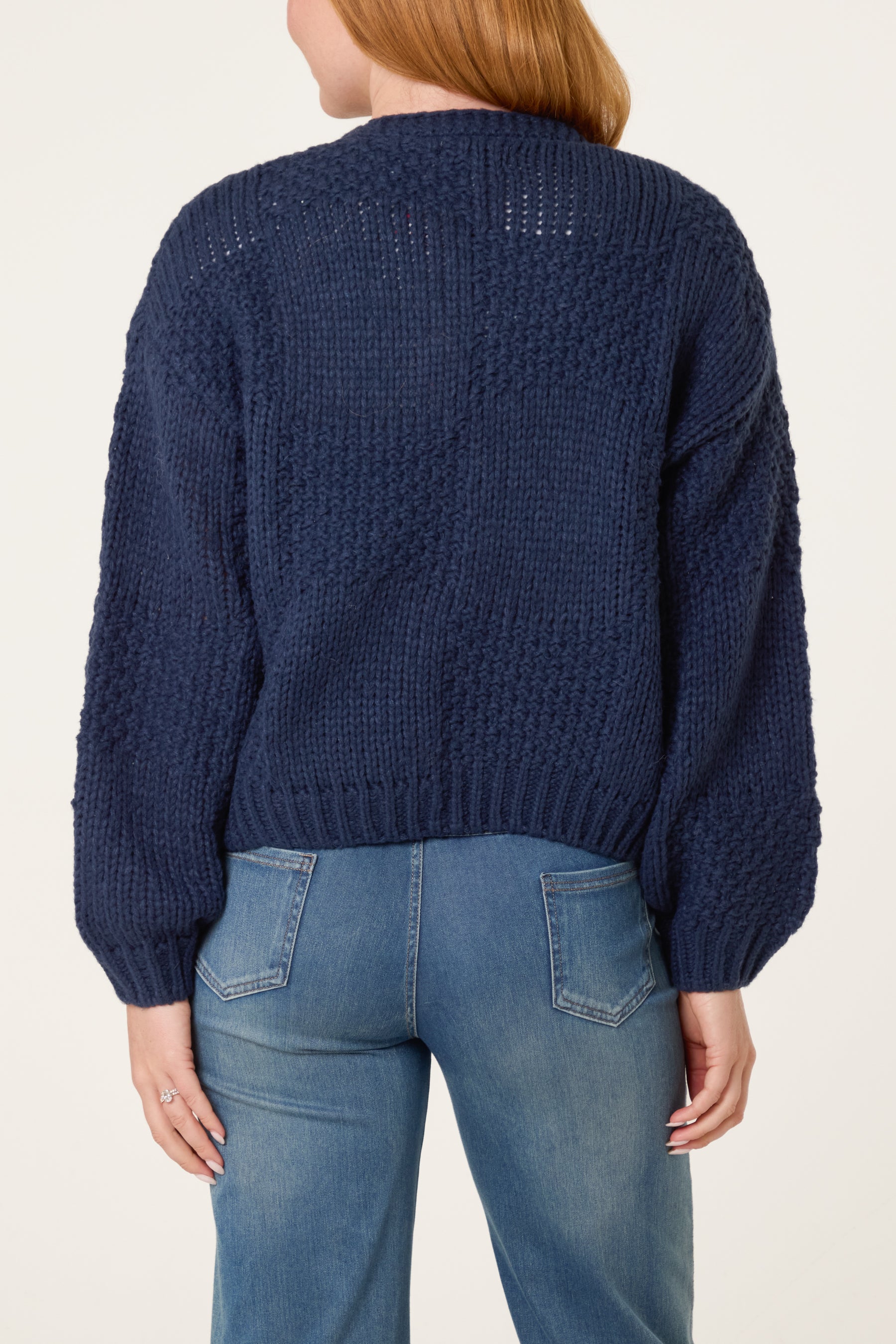 Flower Detail Knit Cardigan