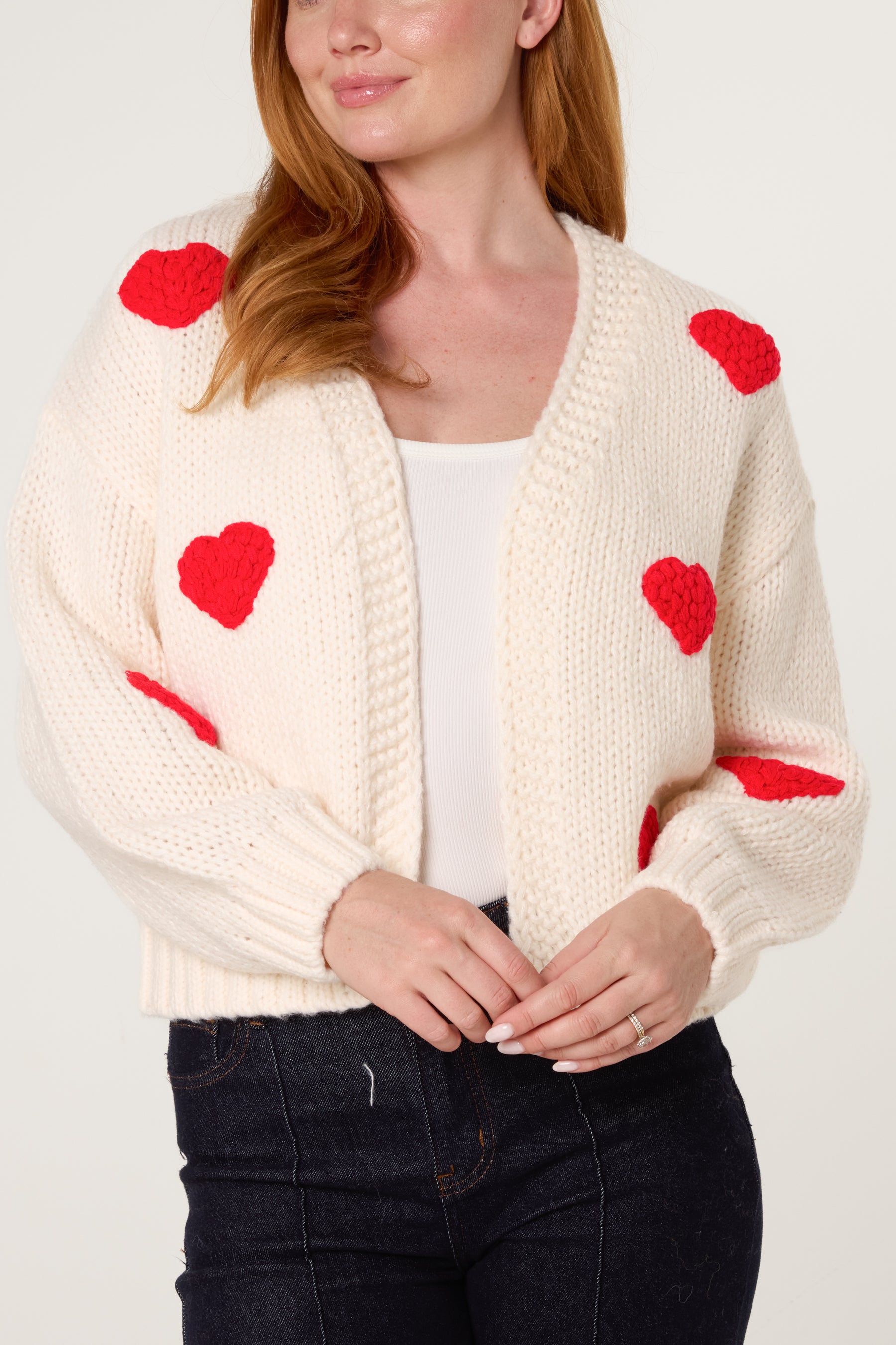 Heart Knitted Cosy Cardigan