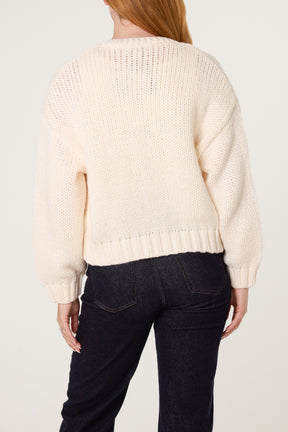 Heart Knitted Cosy Cardigan